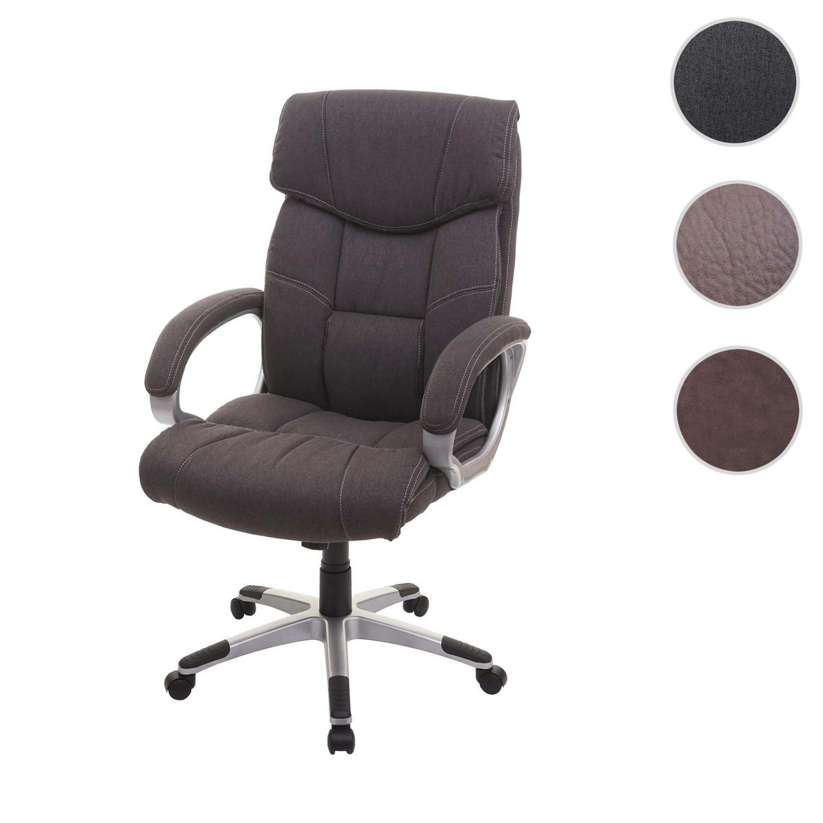 BÜROSTUHL Grau - Grau, Textil (73/120/78cm) - MCW