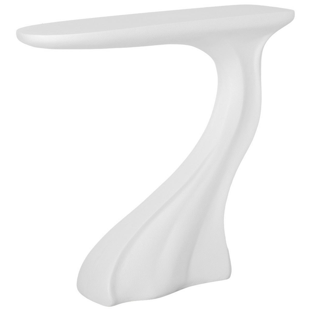 KONSOLENTISCH aus Metall und Holz, weiß, 98x26x85cm - Weiß, Holz (26/98/85cm) - Wanderlust