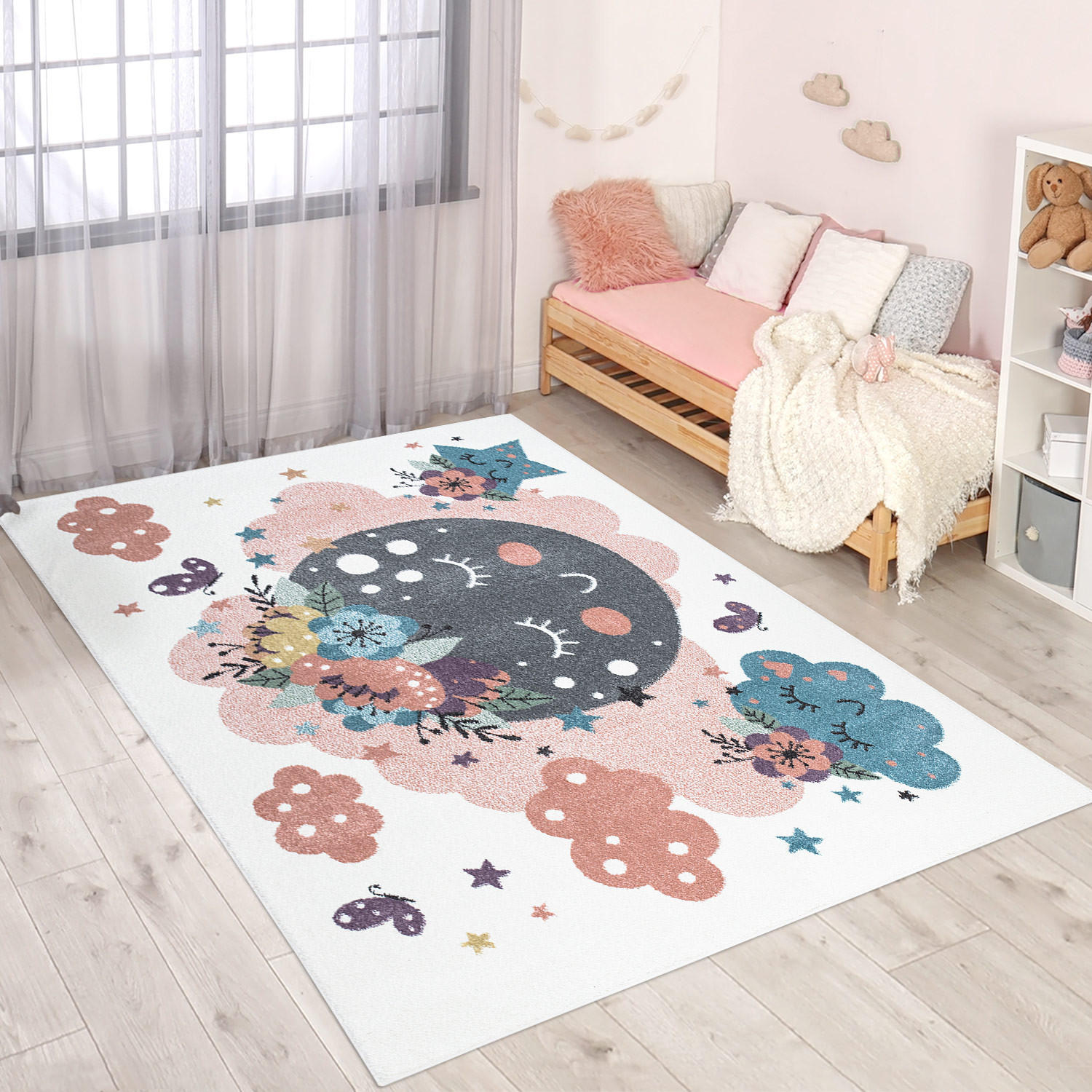 Thumbnail - carpet city Kinderteppich, Mehrfarbig, Creme, Textil, Märchen/ Fantasie, Rechteckig, 190x280 cm, Oeko-Tex® Standard 100,...
