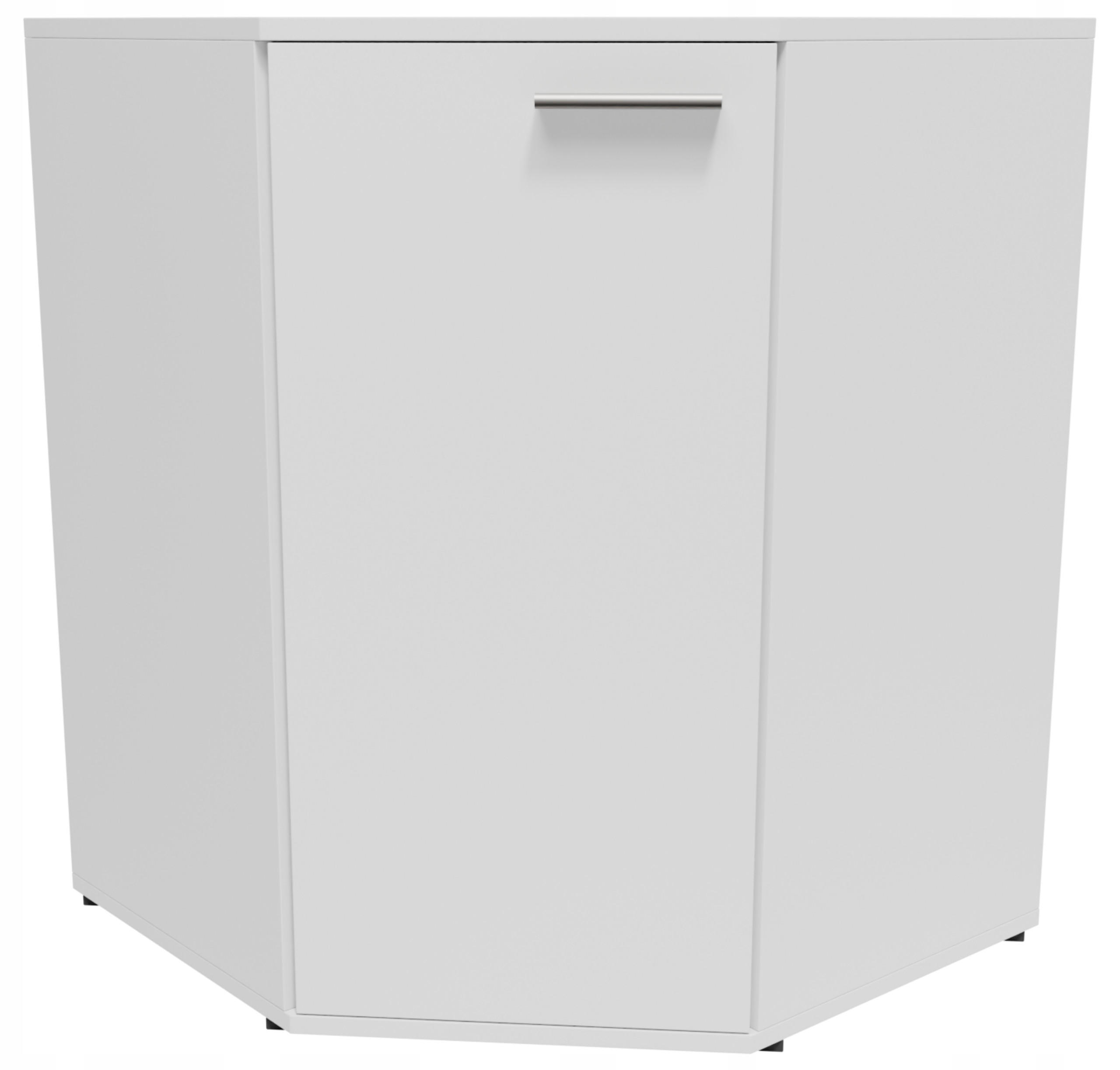 ECKKOMMODE CR3- KD5 Weiß 58/34/74 cm - Weiß, Holzwerkstoff (58/74/34cm)