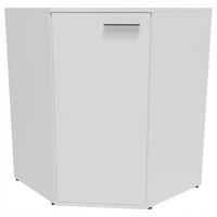 ECKKOMMODE CR3- KD5 Weiß 58/34/74 cm - Weiß, Holzwerkstoff (58/74/34cm)