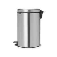 ABFALLEIMER Newicon, Matt Steel, 20 L - Silberfarben, Metall (35.5/52/32.5cm) - Brabantia