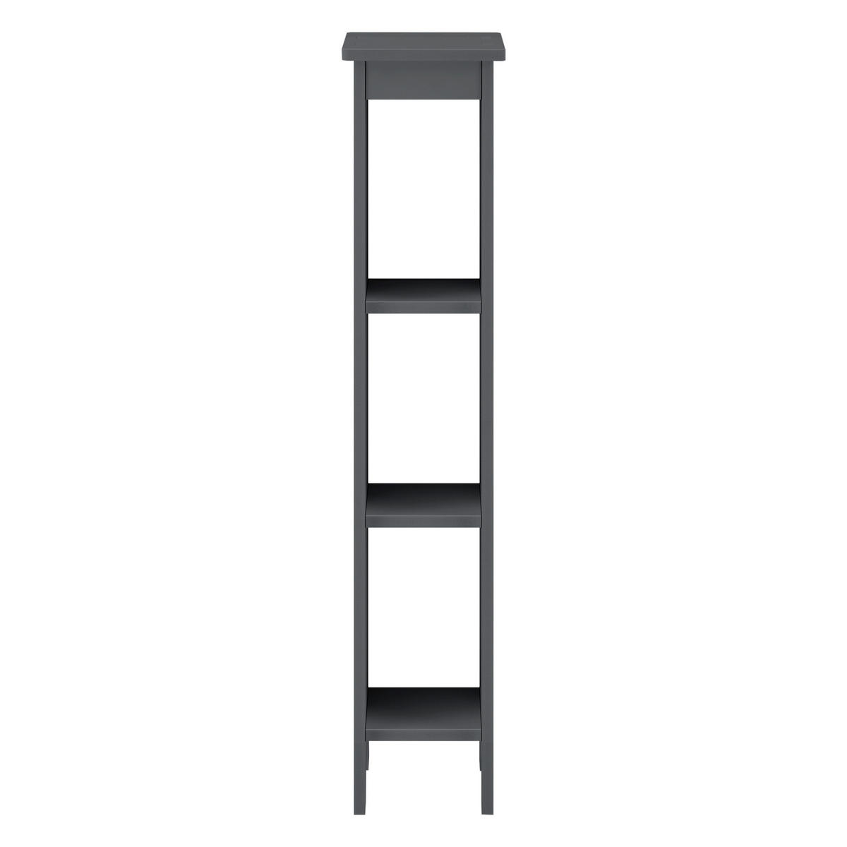 BADEZIMMERREGAL Arvika - Dunkelgrau, Kunststoff (17/80/17cm) - [en.casa]