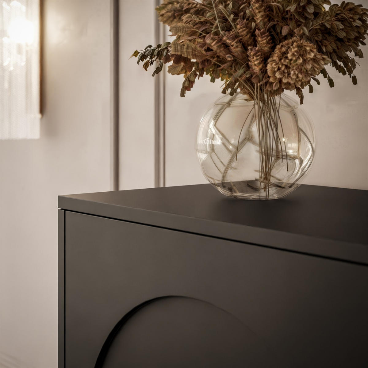 HIGHBOARD ARIADNA schwarz - Schwarz, Holzwerkstoff (104/119/35cm)