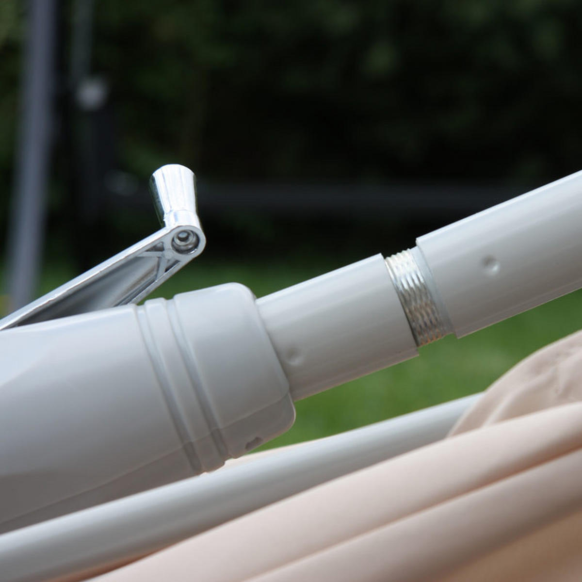 SONNENSCHIRM Cremeweiß - Weiß, Textil (192/295cm) - MCW