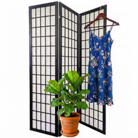PARAV. - různobarevná, dřevo/textil (120/170/2cm) - Relaxdays
