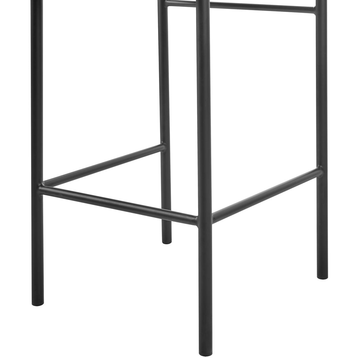 BARSKI STOL komplet 2 modro-zelena/črna Amaya - črna/zelena, tekstil (42/82/42cm) - Beliani