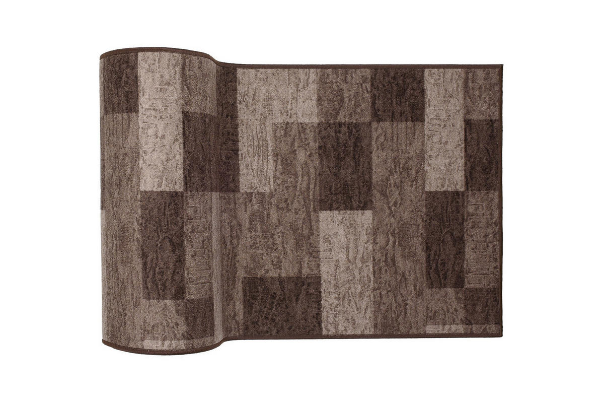 TEPPICHLÄUFER Anti-Rutsch Braun rutschfest Gummiunterlage 67/1200 cm - Braun, Textil (67/1200cm) - Tapiso
