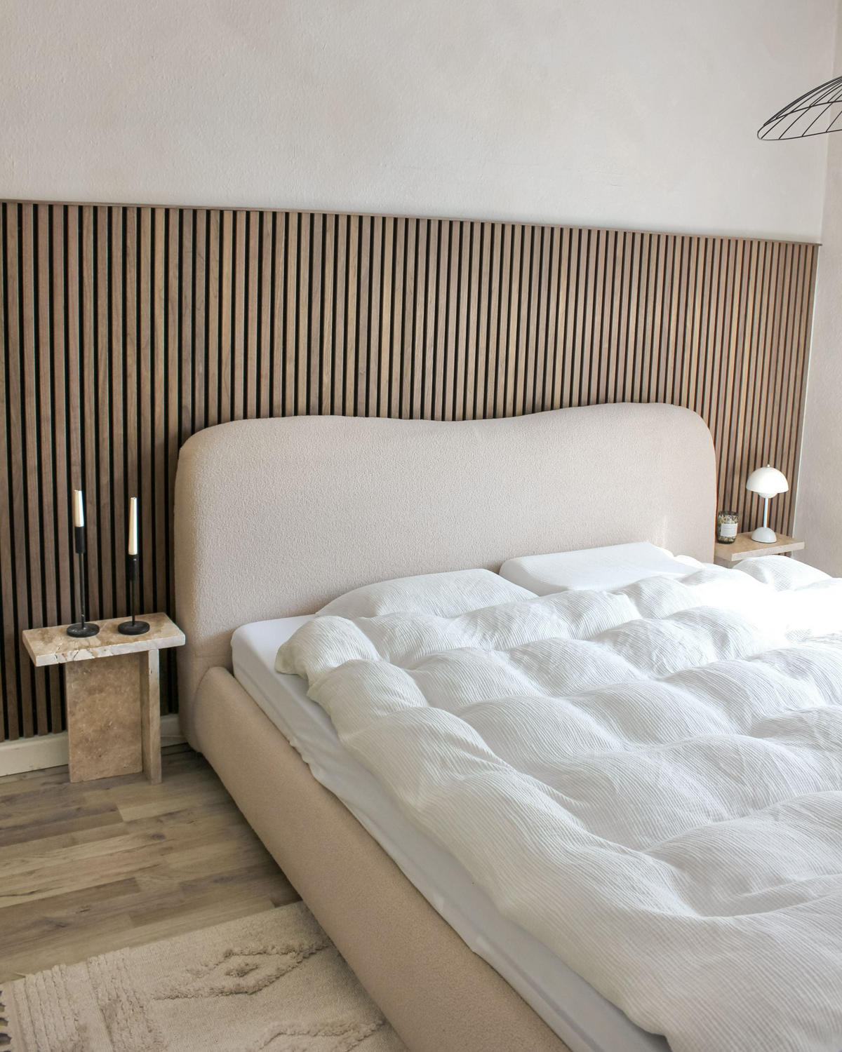 PAT cu spațiu de depozitare 160x200 cm bej Blagnac - bej, material textil (160/200cm) - Beliani