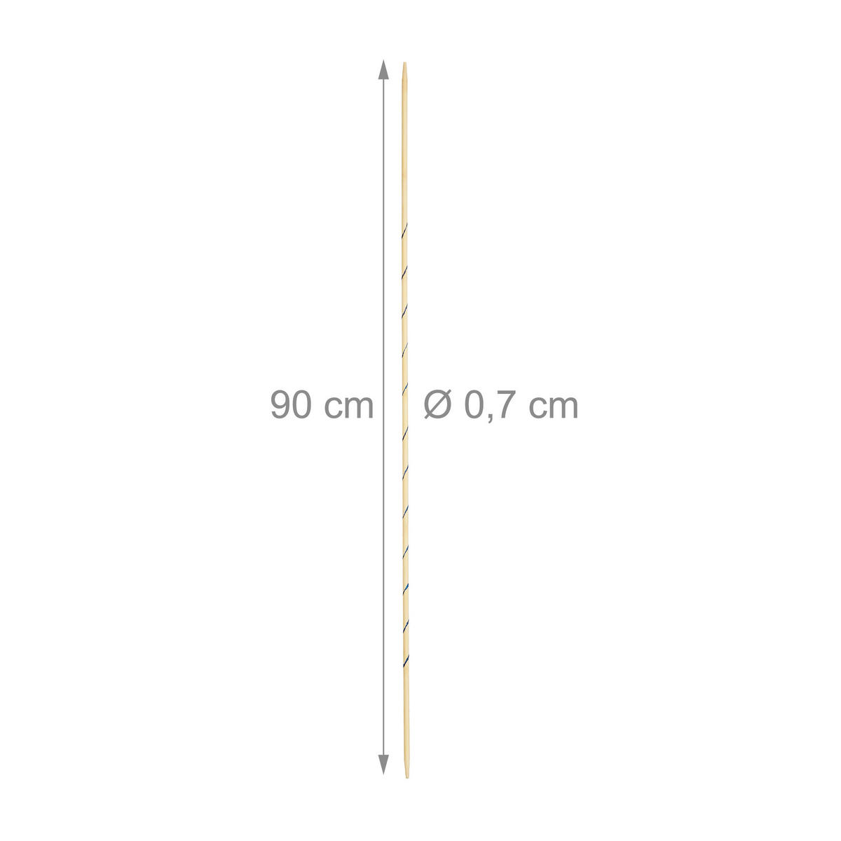 RIESENMIKADO - Hellbraun, Holz (0.7/0.7cm) - Relaxdays