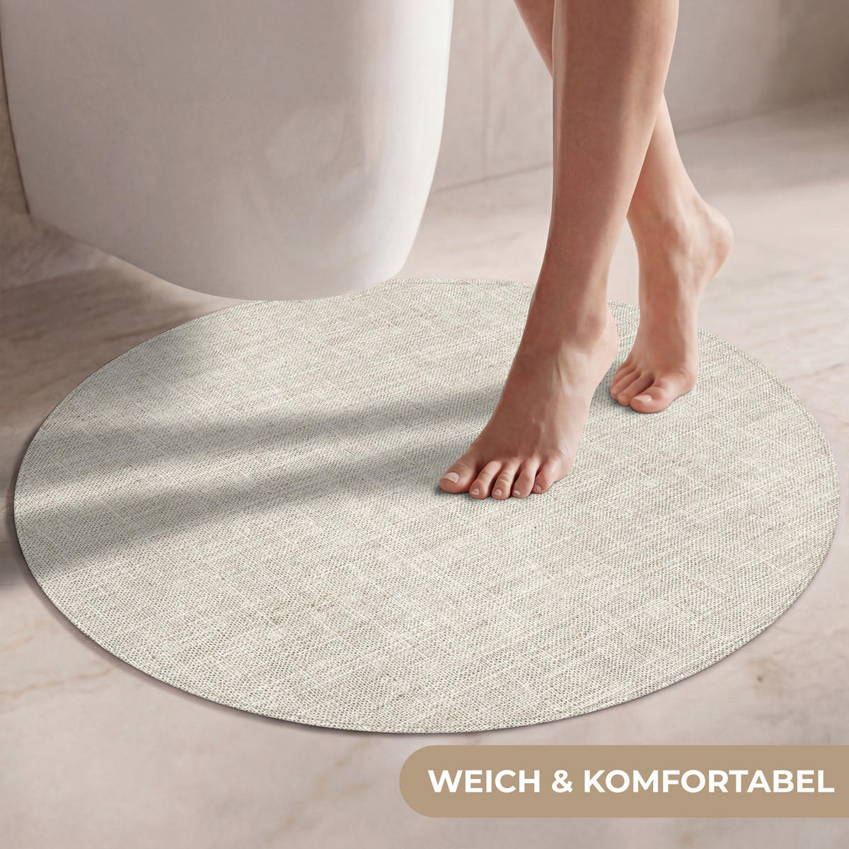 WC PŘEDLOŽKA Povlečení - Textura - Béžová 70x70 cm - béžová, textil/plast (70/1cm) - OnlyWow