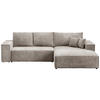 ECKSOFA Pablo mit Schlaffunktion Beige Cord - Beige, Textil (294/185cm) - Bromarkt