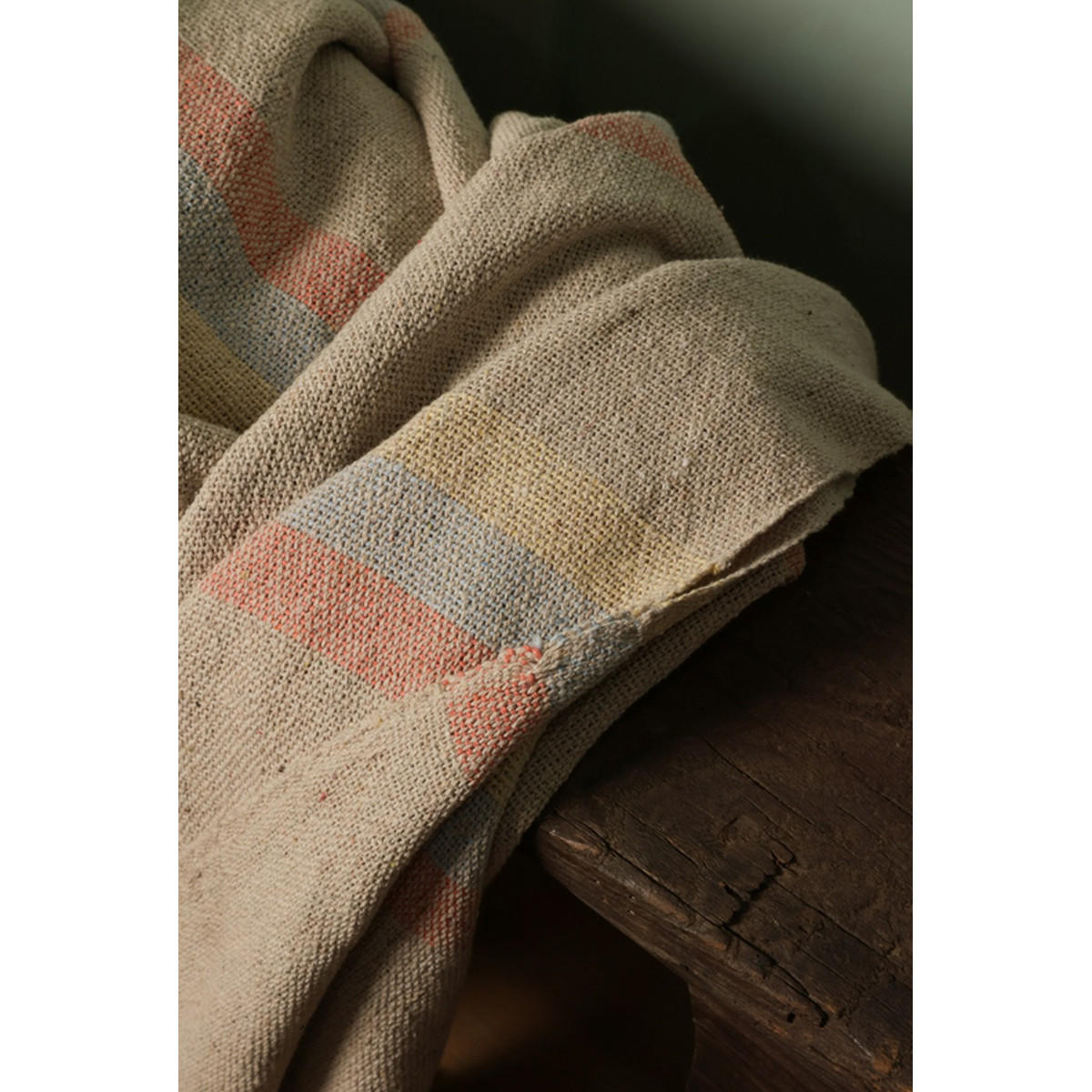 DECKE Unendlich 130x180 cm, 100% Baumwolle, Blau-Bernstein - Bernsteinfarben, Textil (130/180cm) - Au Maison