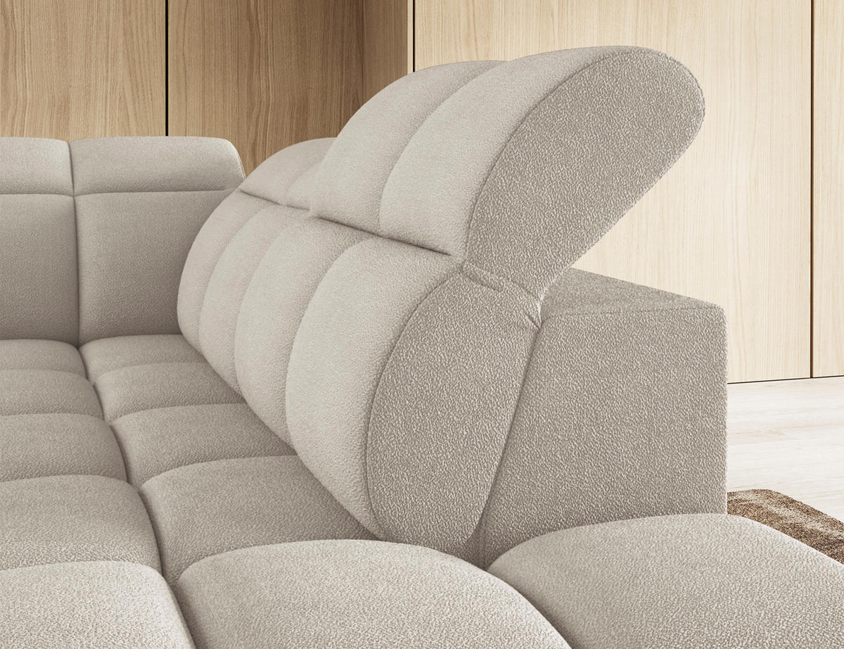 ECKSOFA Eagle R - Creme (Royal 18) - Creme, Holzwerkstoff (258/208cm) - Möblo