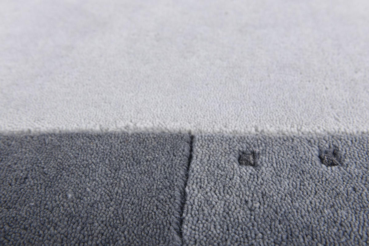 HANDTUFTTEPPICH Royal Ganges 60x90 cm - Silberfarben, Textil (60/90cm) - THEKO