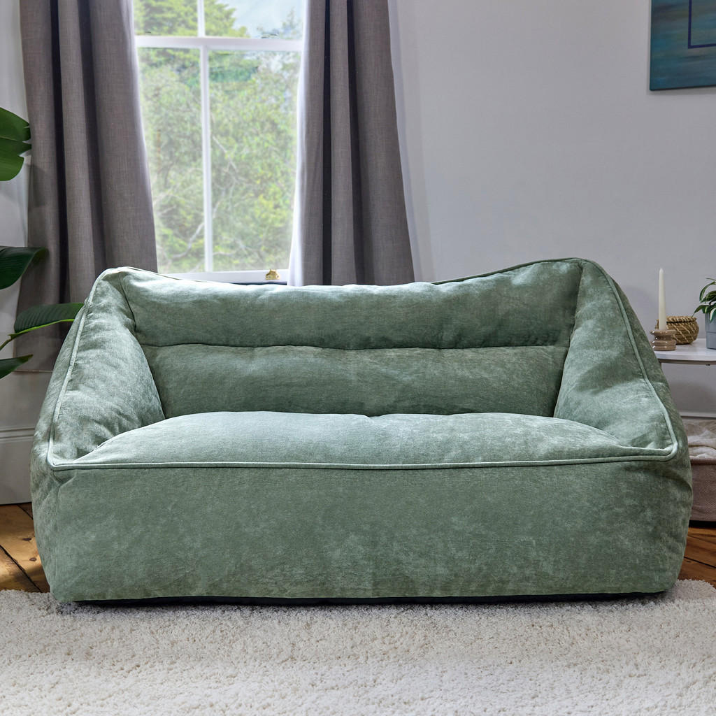Thumbnail - icon Sitzsack, Salbeigrün, Kunststoff, 2-Sitzer, 160x70x93 cm, Hergestellt in Deutschland, Wohnzimmer, Hocker, Sitzsäcke...
