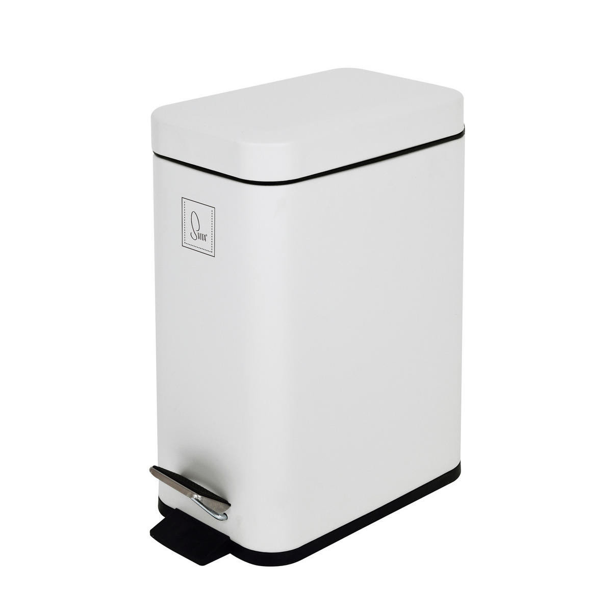 MÜLLEIMER STM5 5L Weiß - Weiß, Metall (14/30/28cm) - SVITA
