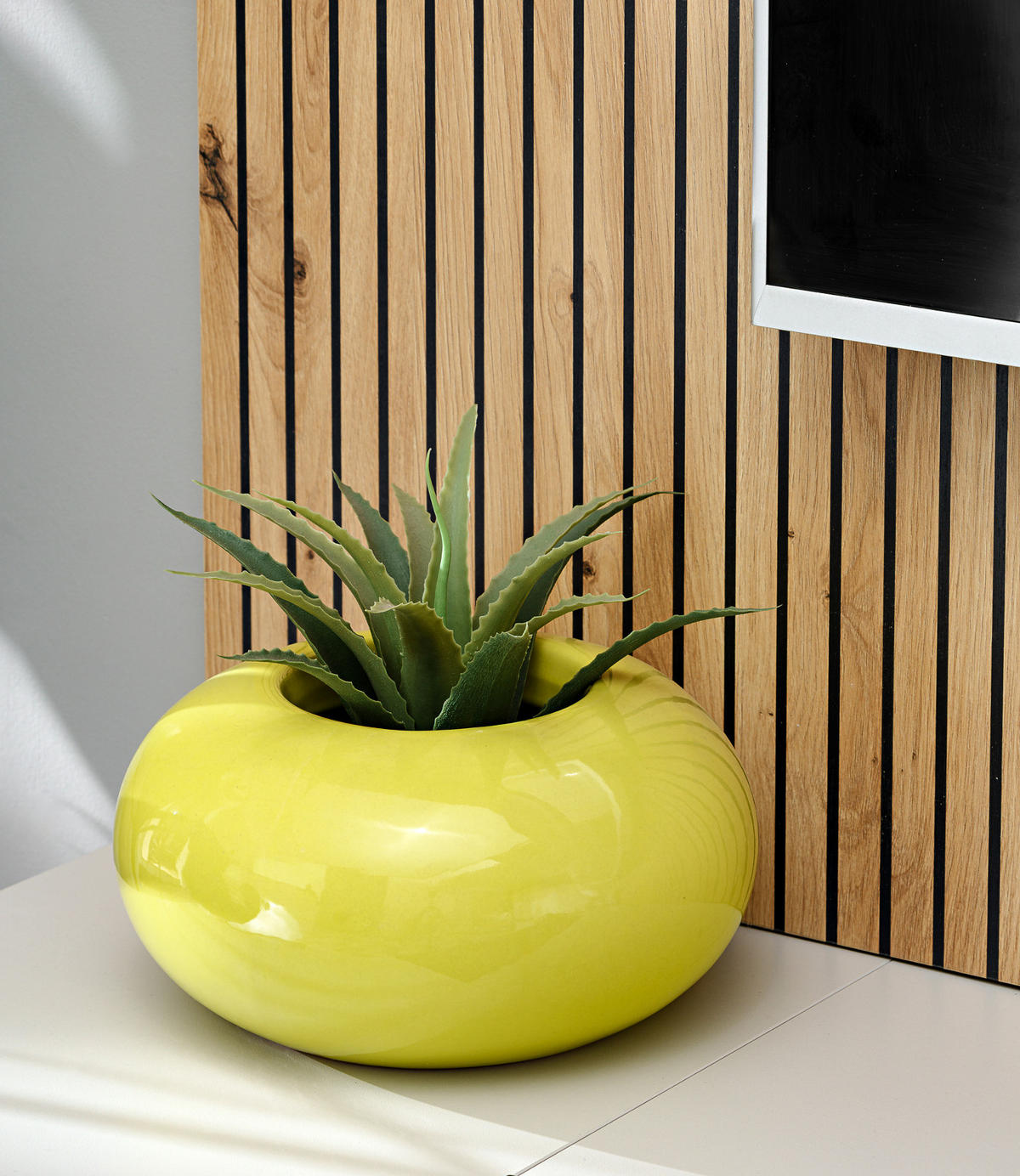 WOHNWAND hellgrau, Eiche Artisan 200 cm, Schrankwand inklusive Beleuchtung und Push-to-Open - Hellgrau/Eiche Artisan, Glas/Holzwerkstoff (200/148/35cm) - Inn.Furn