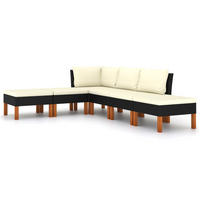 GARTENSET Redpath 6-teilig - Schwarz, Metall - Nettlife