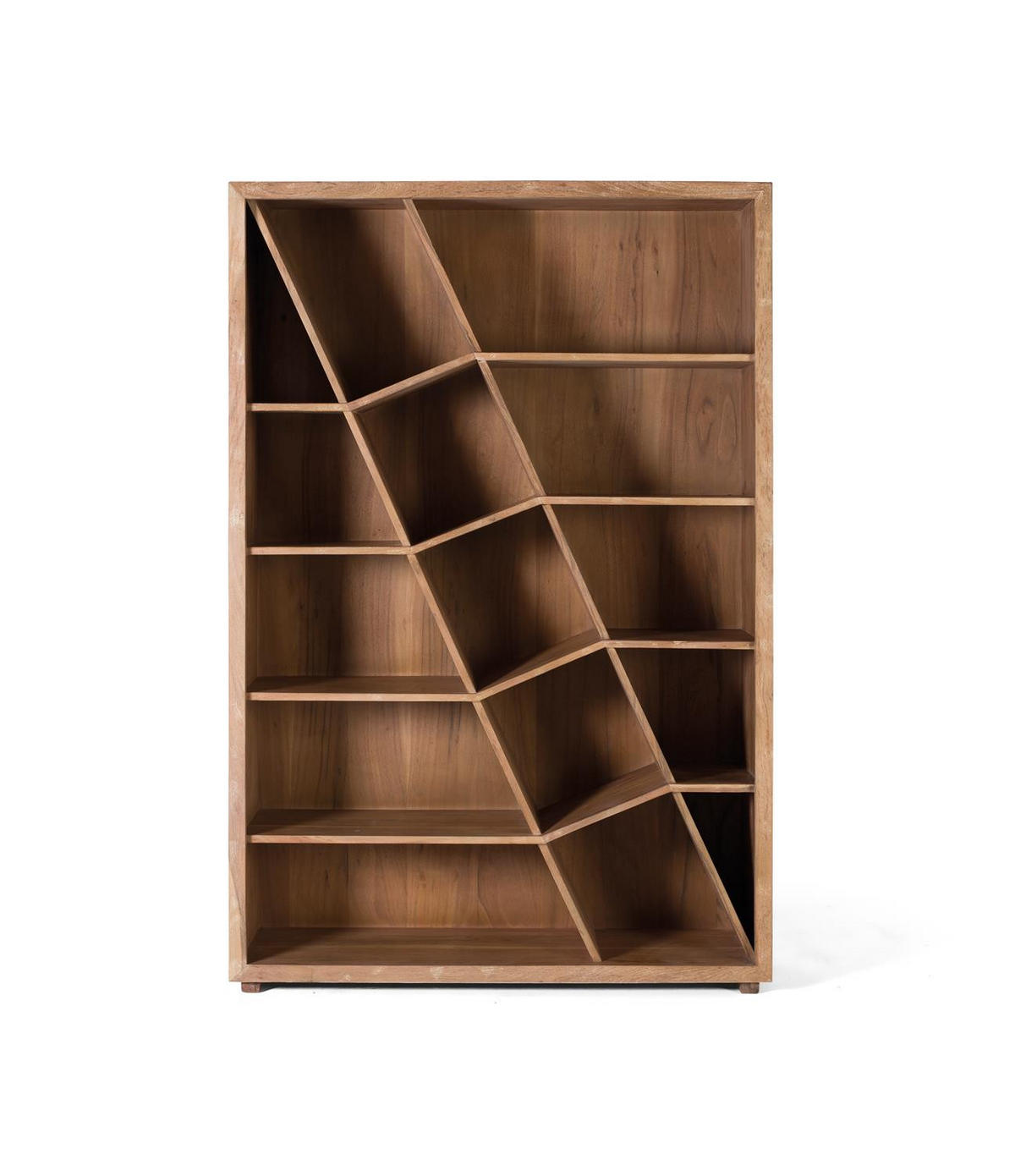 BÜCHERREGAL aus braunem Mangoholz - Braun, Holz (120/180/40cm) - Giner y Colomer