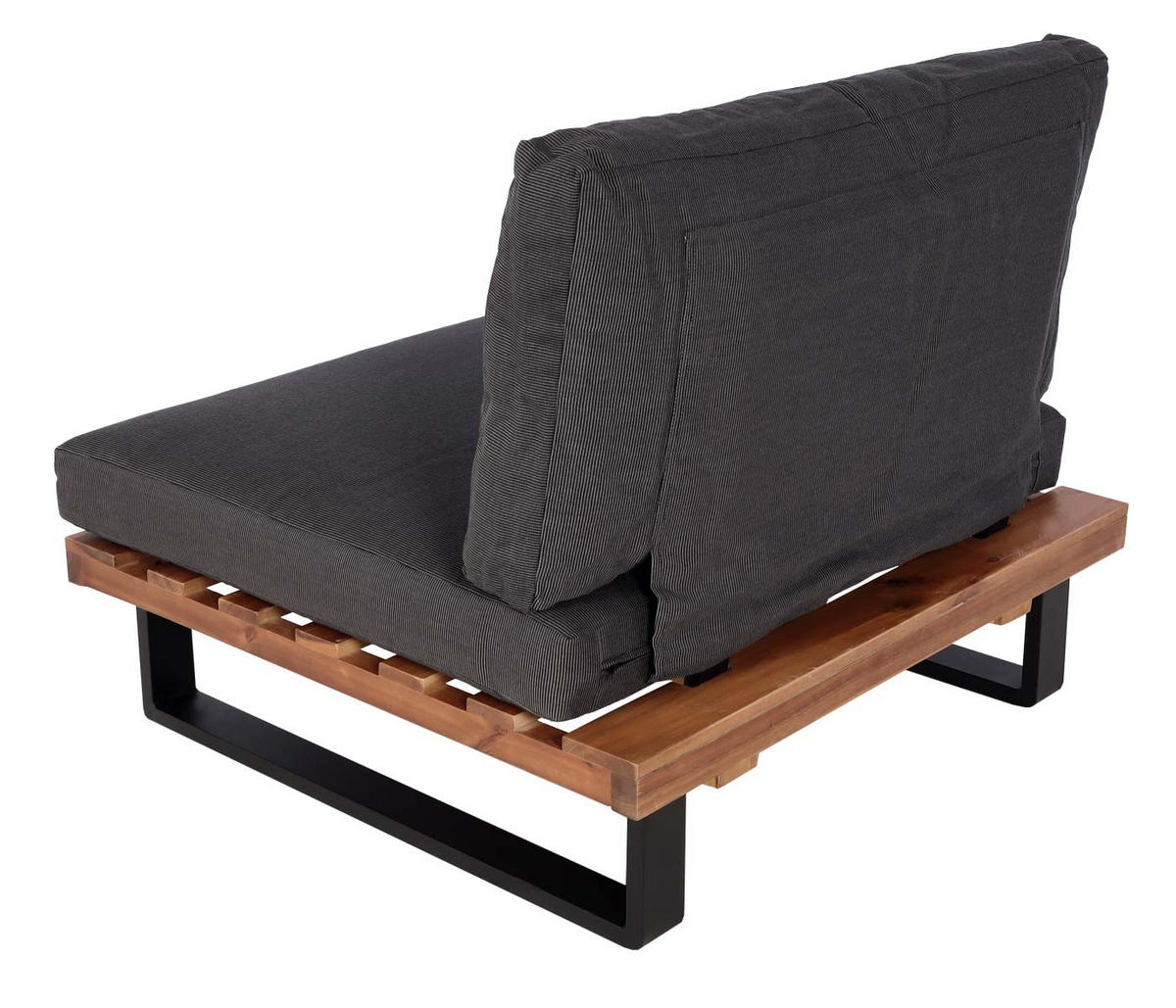 LOUNGESESSEL Garten 2er-Set Braun Dunkelgrau - Braun, Metall (82/75/82cm) - PROREGAL