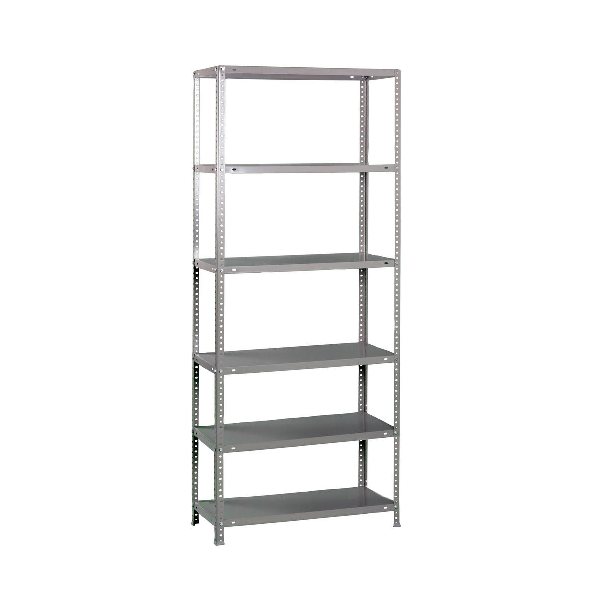 SCHRAUBREGAL PANDA TALL | HxBxT 200x110x40cm | 6 Fachböden | Fachlast 75kg | Verzinkt - Silberfarben, Metall (110/200/40cm) - PROREGAL