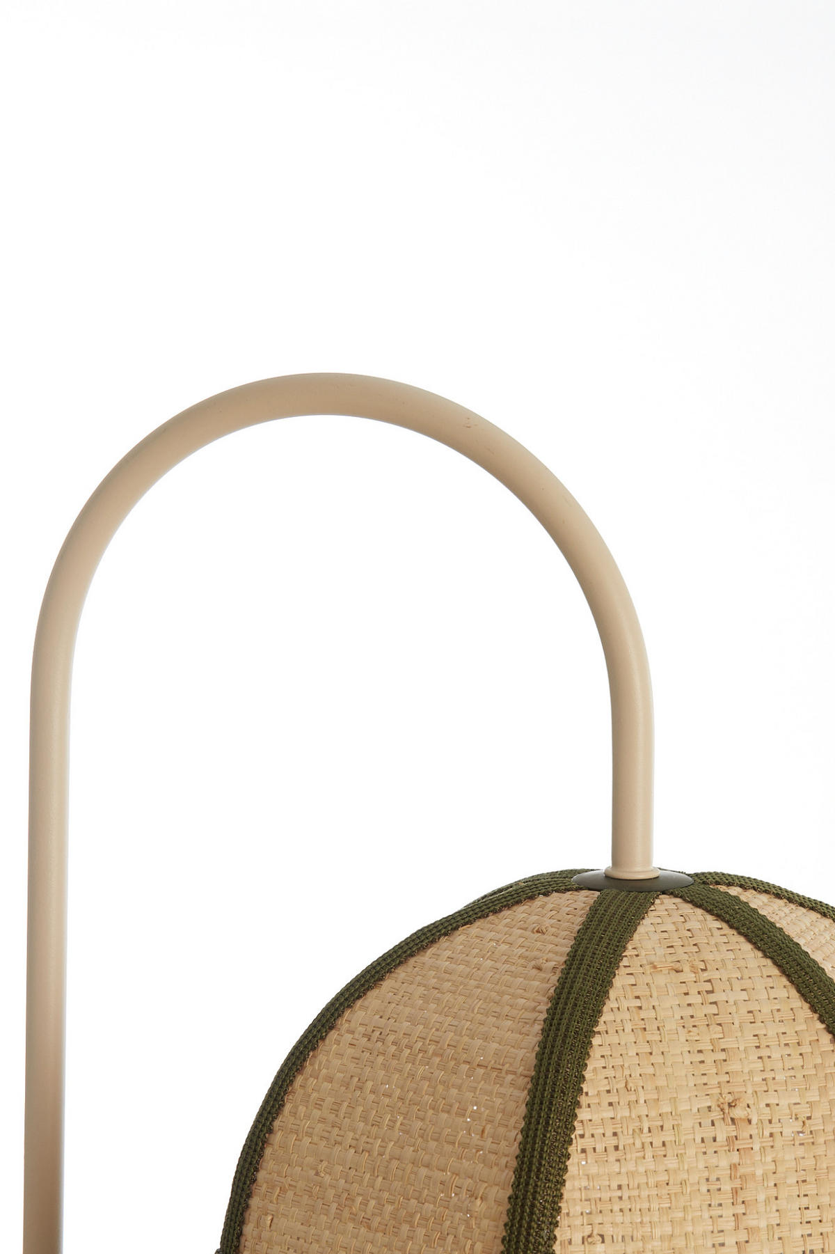 WANDLEUCHTE Sulina Grün Ø33/47 cm - Grün, Naturmaterialien (25/47/33cm) - Light & Living