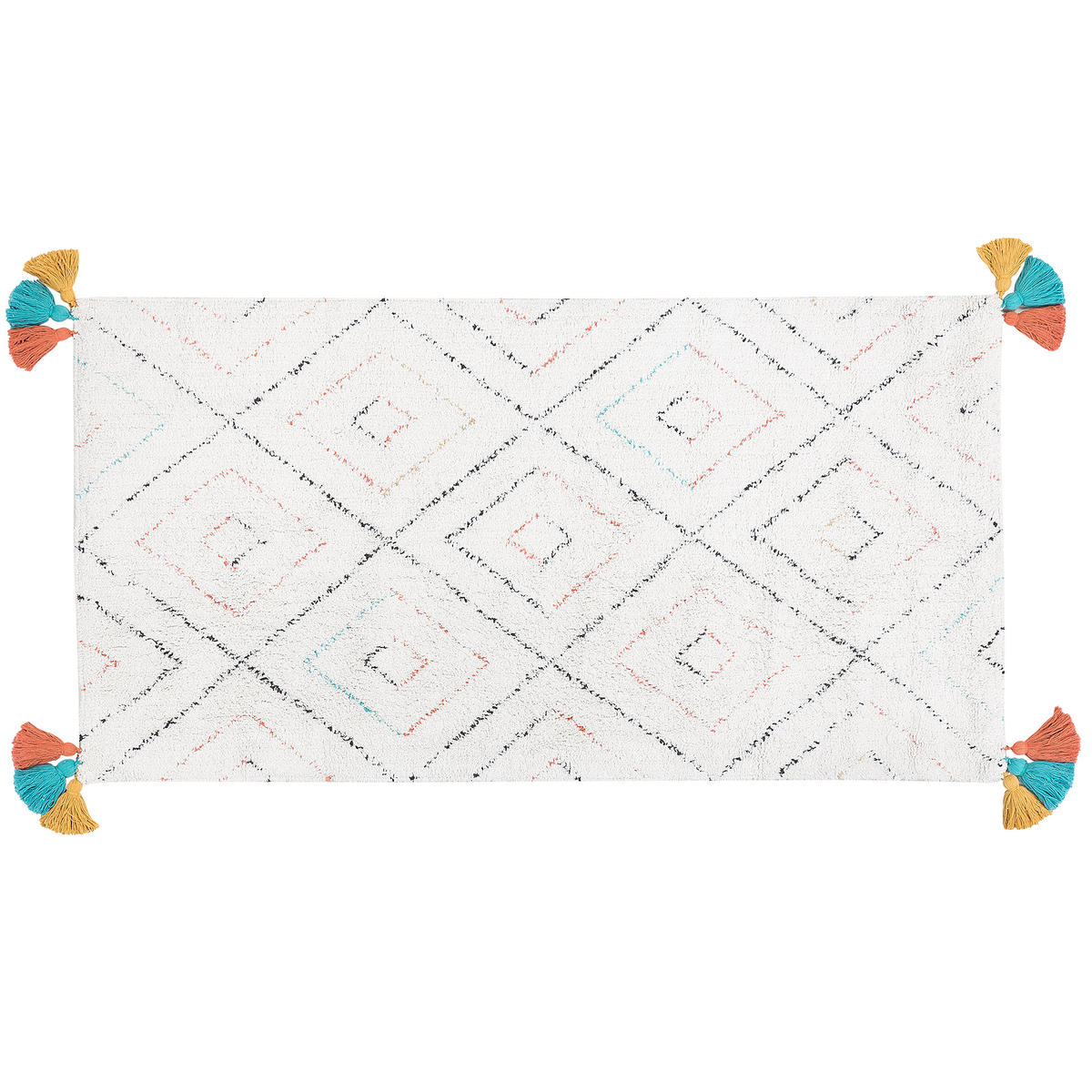 SHAGGY-TEPPICH Kartal 150/80 cm - Weiß, Textil (80/150cm) - Beliani