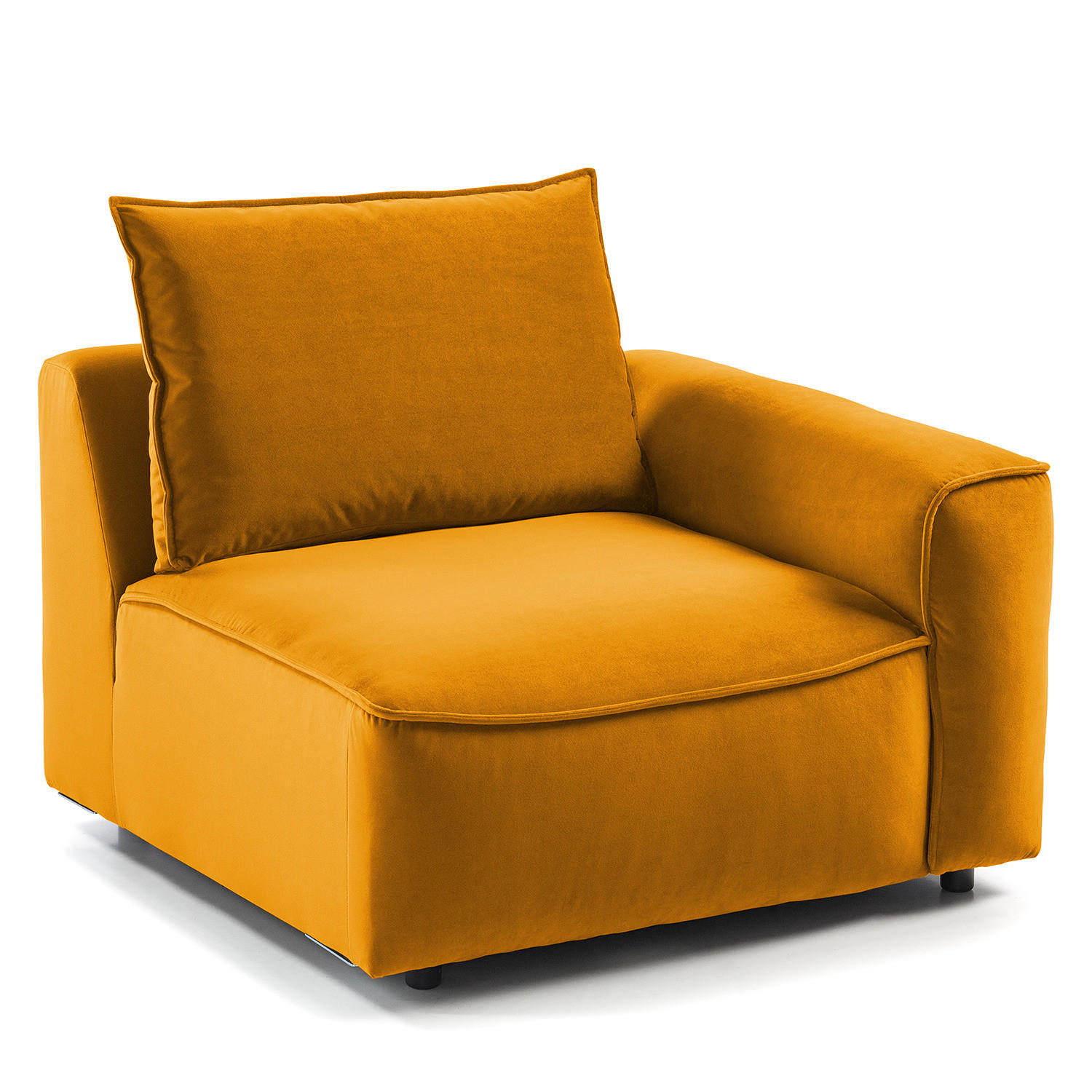 MODULSESSEL - Orange, Holz/Textil (104/82/99cm) - home24