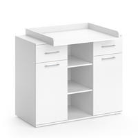 WICKELKOMMODE Leonie Weiß 113 x 109 cm - Weiß, Holzwerkstoff (113/109/70cm) - Vicco