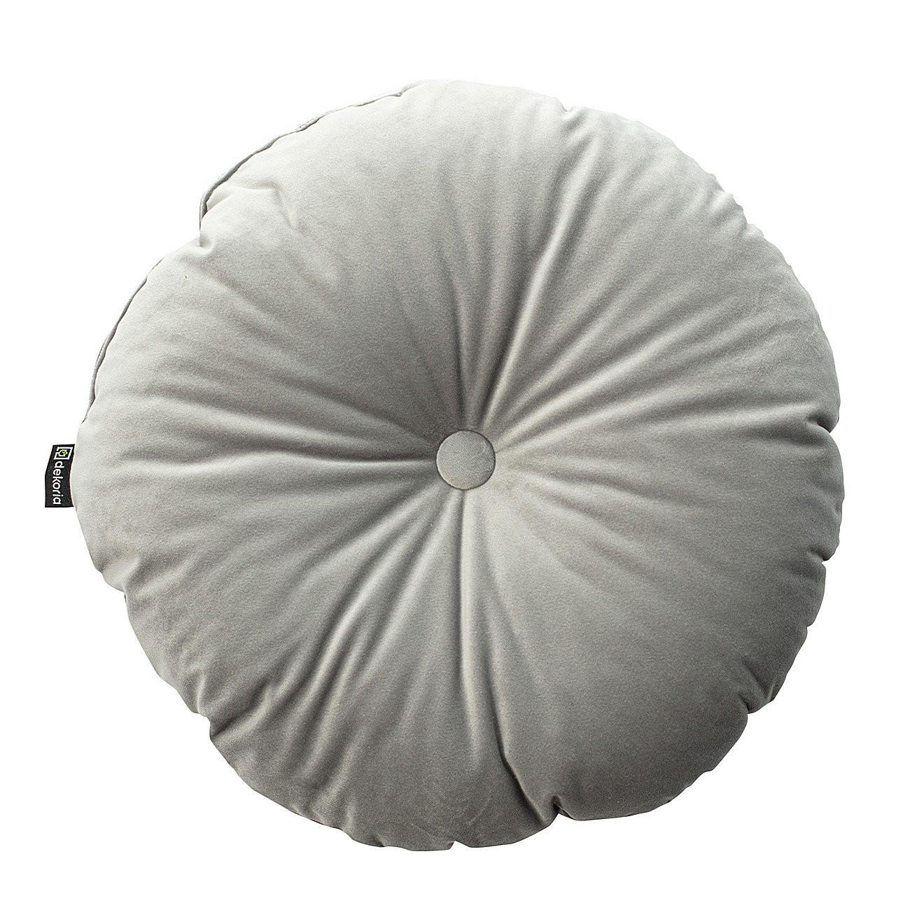 KISSEN Velvet rund, taupe, 37cm - Taupe, Textil (37cm) - Dekoria