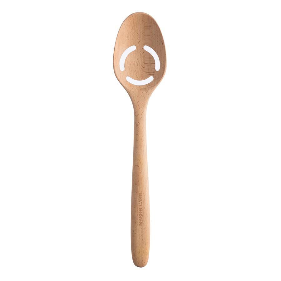 KOCHLÖFFEL mit Eiertrenner 2-IN-1 - Rot, Holz (32cm) - Mason Cash