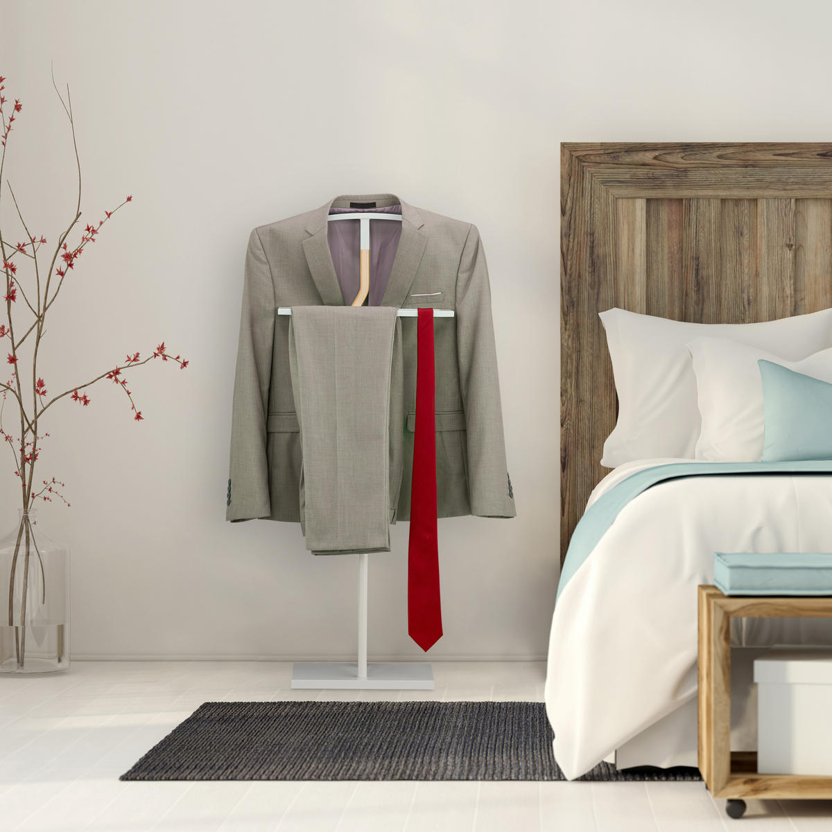 HERRENDIENER - Multicolor, Holzwerkstoff/Metall (48/107/20cm) - Relaxdays