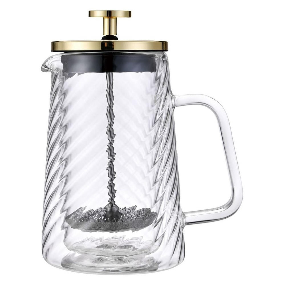 TEEKANNE Silber 17/17/19.5 cm KB7766 - Silberfarben, Glas (0.6L) - Klausberg 
