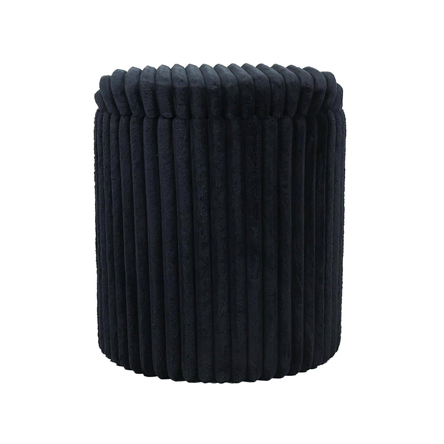 POUF Wiki schwarz 40/40/47 cm Textil - Schwarz, Textil (40/47/40cm) - Mondex
