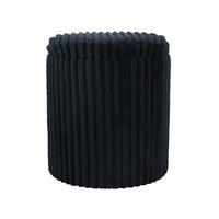 POUF Wiki schwarz 40/40/47 cm Textil - Schwarz, Textil (40/47/40cm) - Mondex