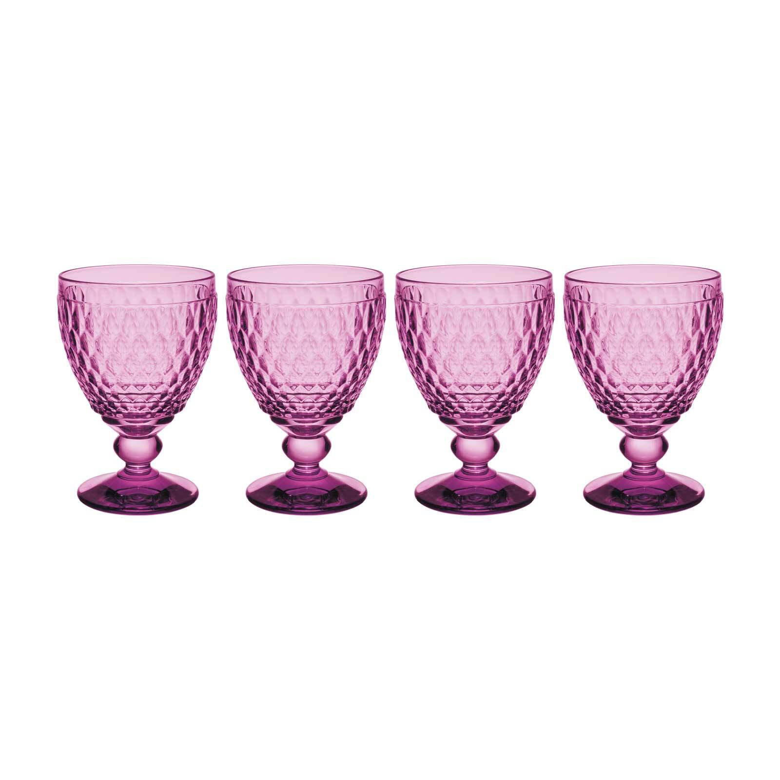 ROTWEINGLÄSER Boston Coloured Berry 310 ml 4er Set - Pink, Glas (0.2L) - Villeroy & Boch