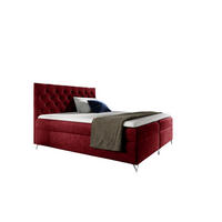 BOXBETT Ambre In überlänge - Rot, Holzwerkstoff/Textil (200/220cm) - Fun Möbel