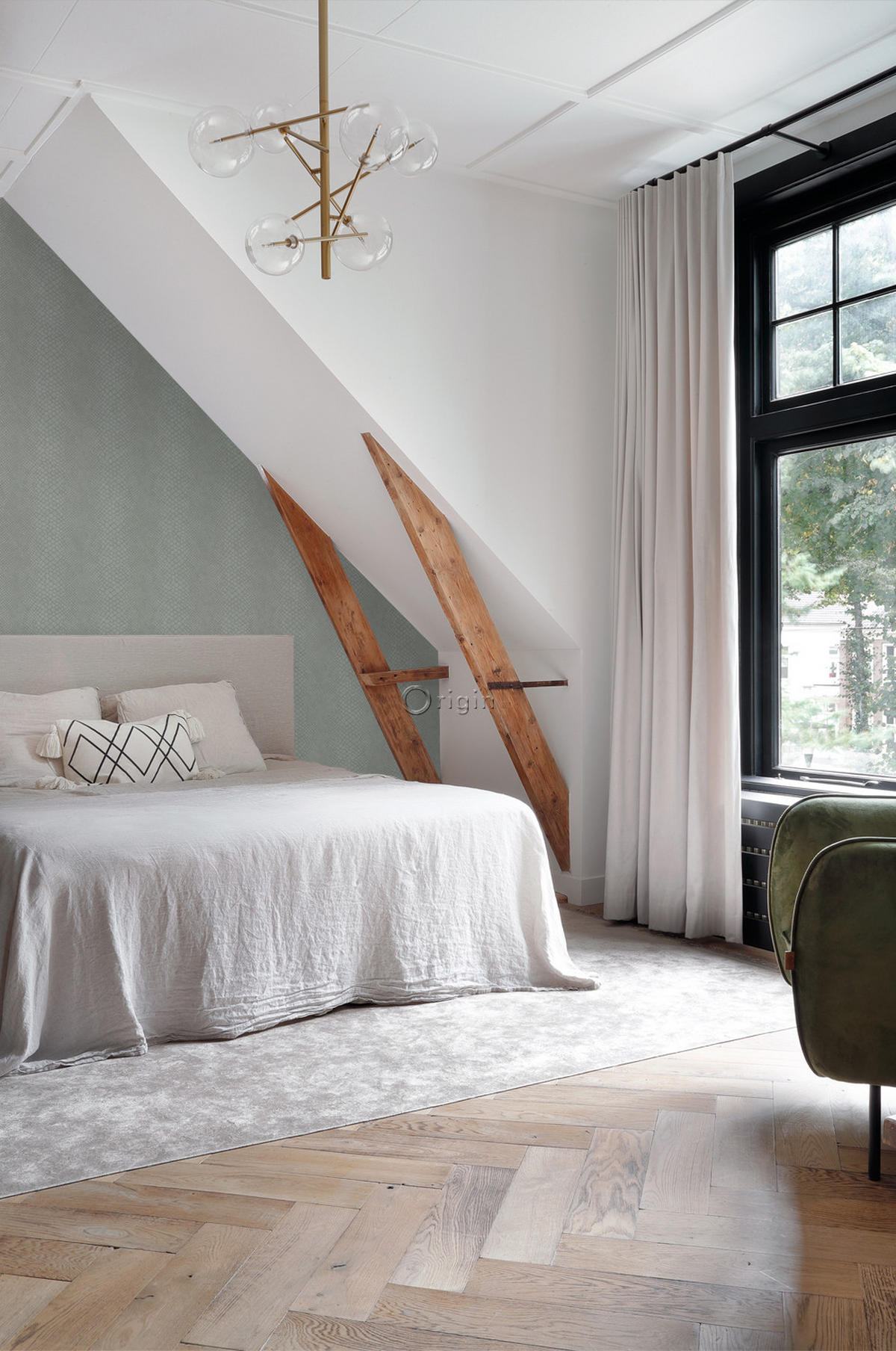 TAPETE Schlangenhaut-Motiv 53 cm x 10.05 m - Braun, Papier (53/1000cm) - Origin Wallcoverings