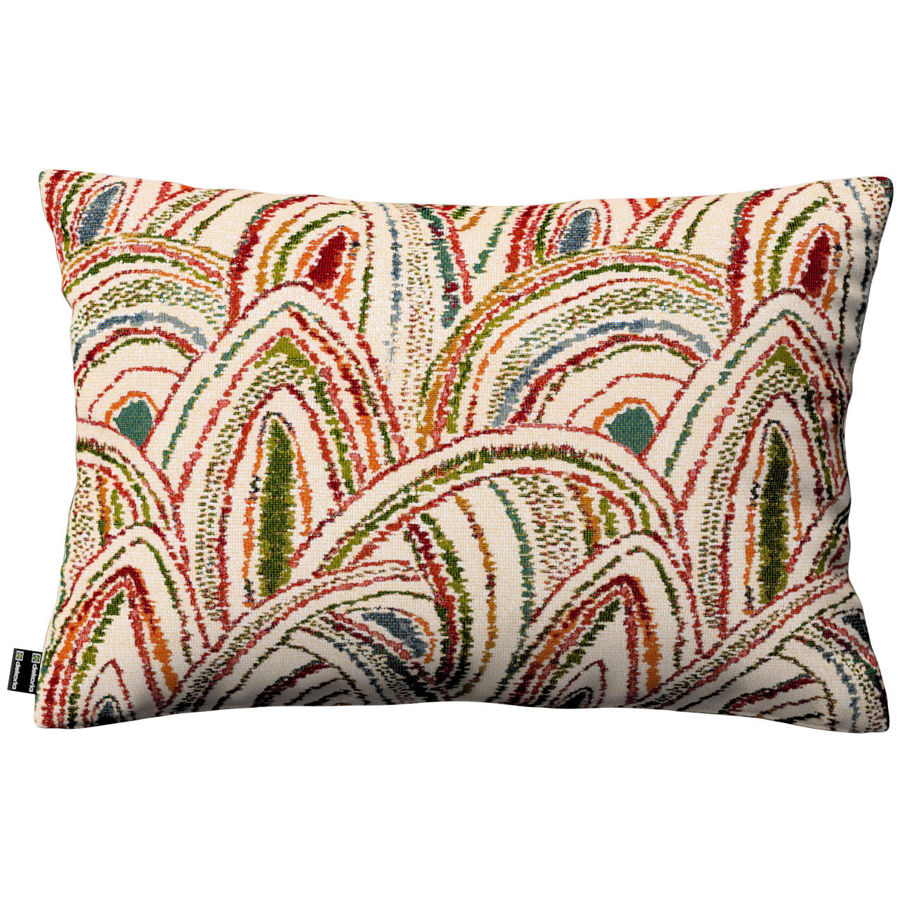 KISSENHÜLLE Cosy Home beige- rot, 47x28 cm - Multicolor, Textil (47/28cm) - Dekoria