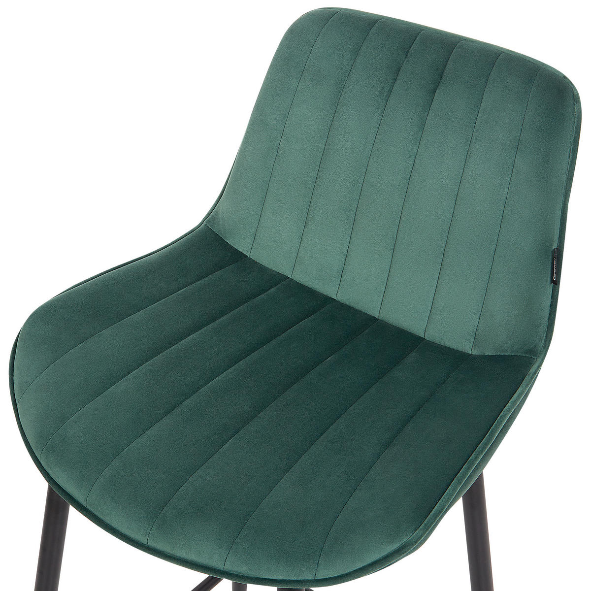 BARSTUHL 2er-Set Samtstoff Smaragdgrün Dubrovnik - Smaragdgrün, Textil (49/94/52cm) - Beliani