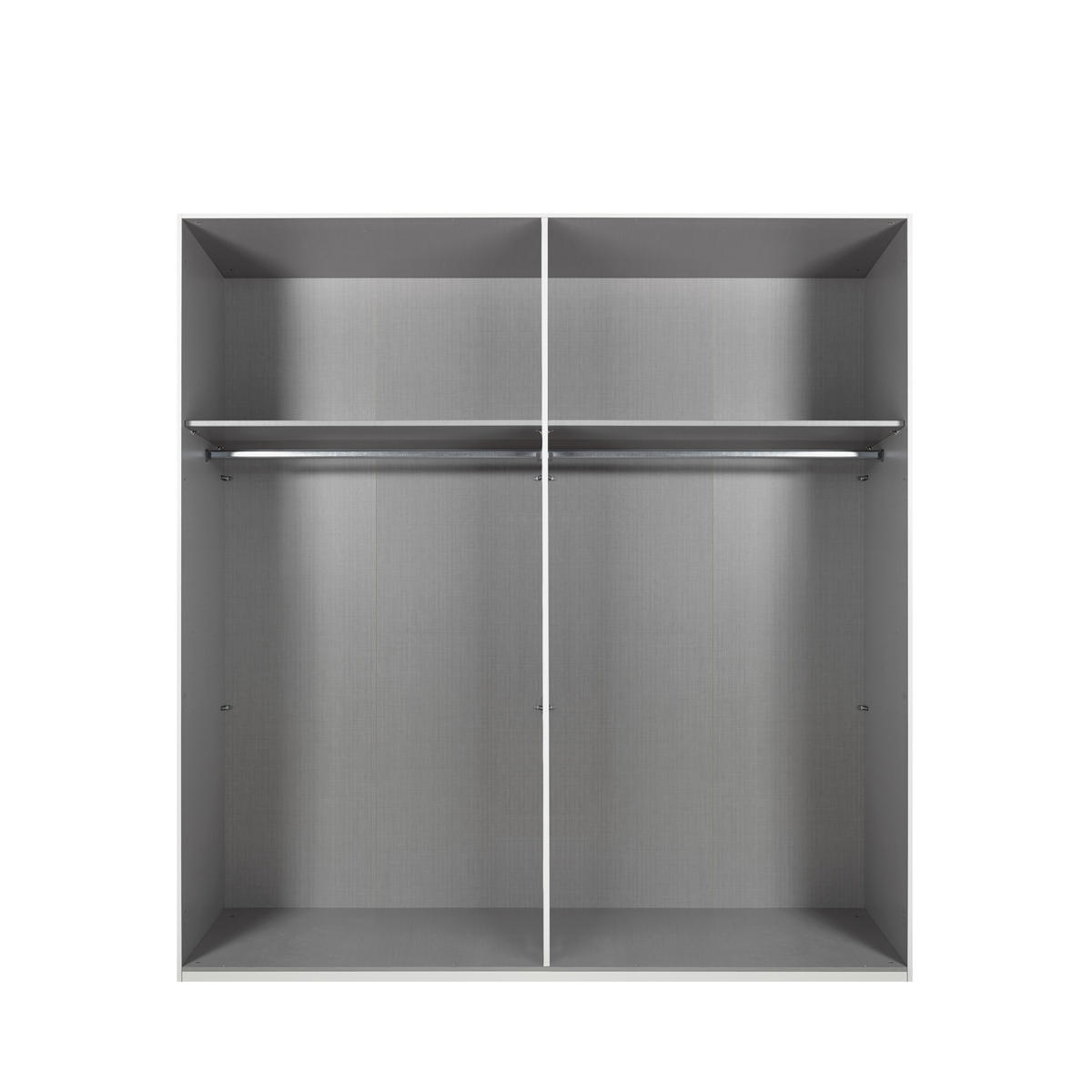 SCHWEBETÜRENSCHRANK 3-türig B225/H208/64 cm Kleiderschrank in Grafit, mittig Spiegel, Griffe Schwarz / 22627 - Schwarz/Graphitfarben, Holzwerkstoff/Metall (225/208/64cm) - luma-home