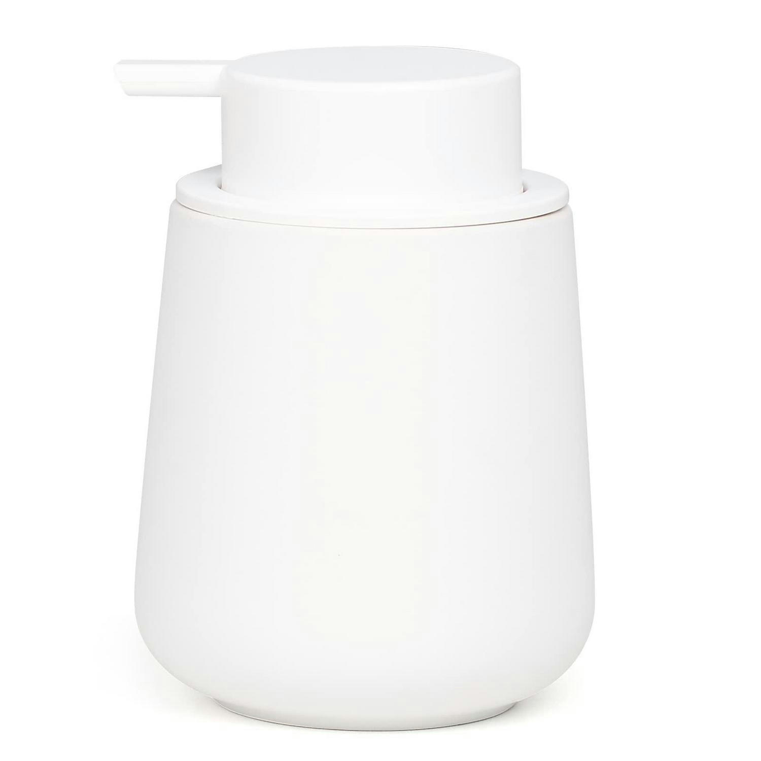 SEIFENSPENDER Keramik Weiß 350ml - Weiß, Keramik (9/12/9cm)