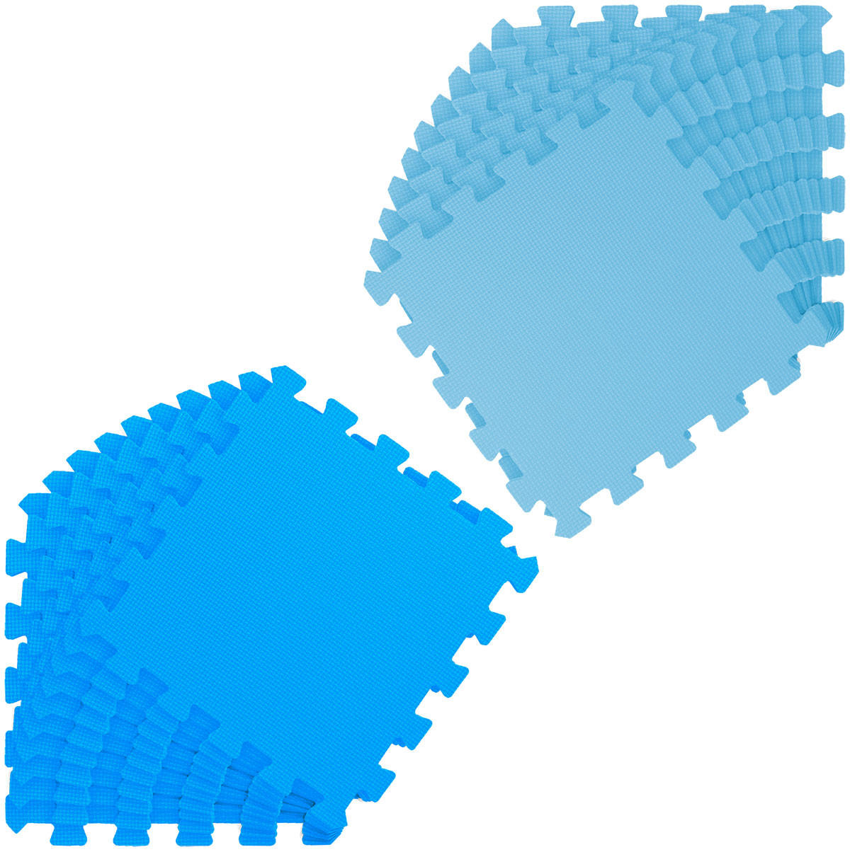 SPIELMATTE ab Null - 180/90/1 cm Puzzlematte Blau - Blau, Kunststoff (30/30cm) - Littletom