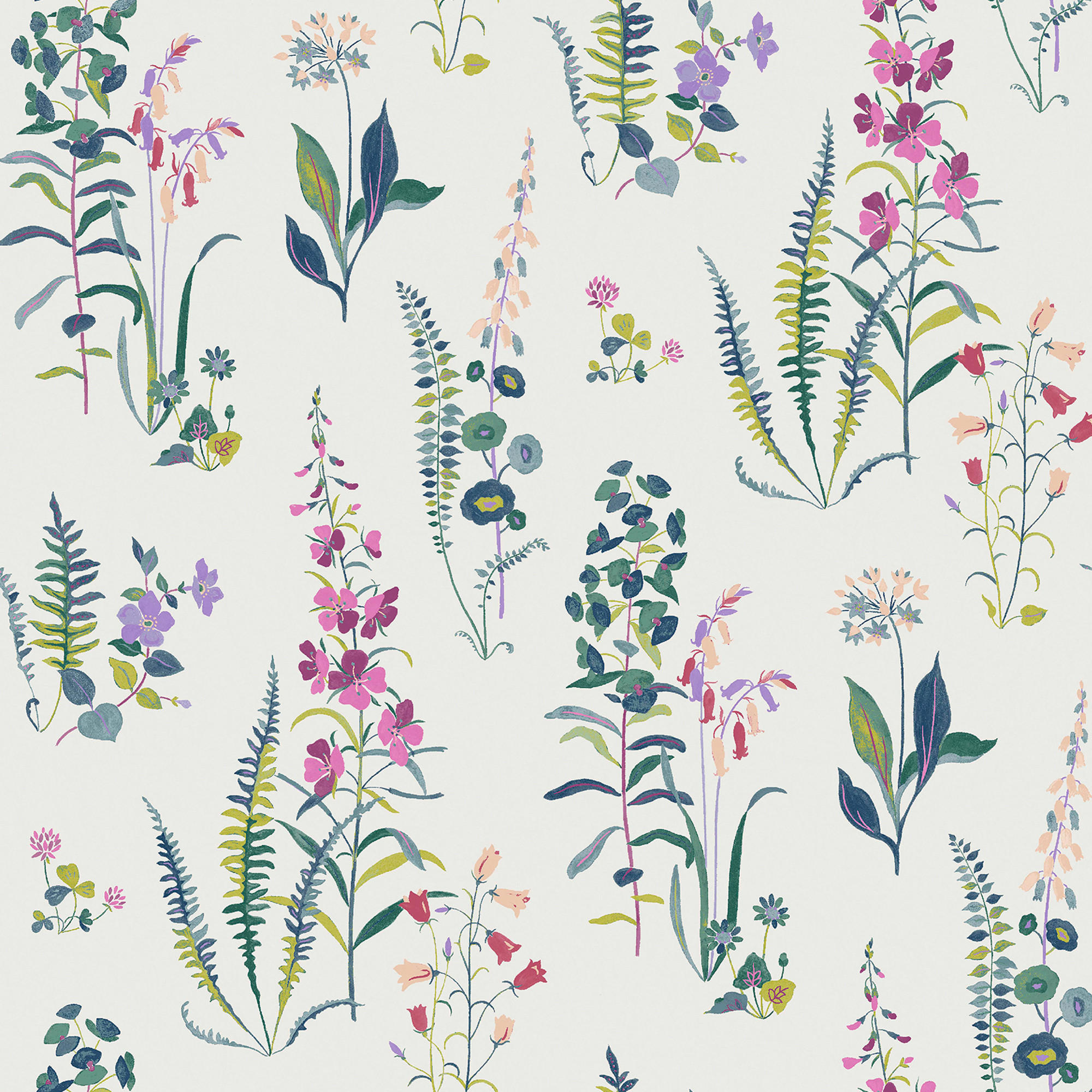 VLIESTAPETE Meadowvale Zweigen - Lila, Papier/Kunststoff (52/1000cm) - LAURA ASHLEY