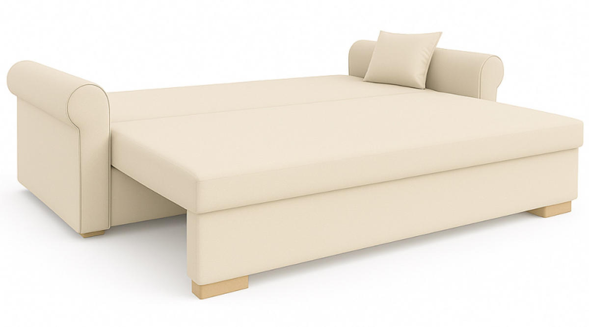 SOFA 3-SITZER Beige TOP Mit Schlaffunktion - Beige, Textil (237/76/85cm) - Sepro Meble