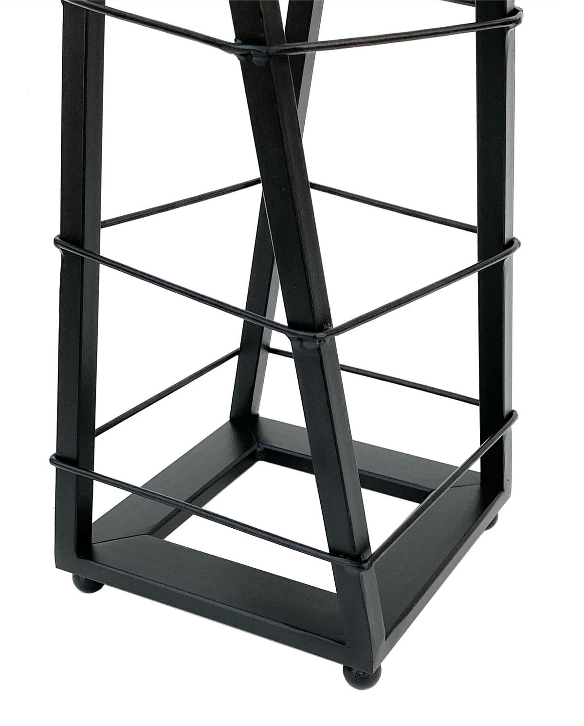 WEINREGAL Stehend Metall Schwarz 80 cm Esperanza  - Schwarz, Metall (15.5/82/15.5cm) - DanDiBo