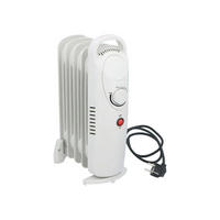 ÖLRADIATOR 650W Weiß 5 Rippen mit Thermostat, Elektroheizung, Radiator, Heizkörper, Raumheizer, Kompaktheizung, Heizgerät, Standheizung - Weiß, Kunststoff/Metall (23/38/13.5cm) - Alpina