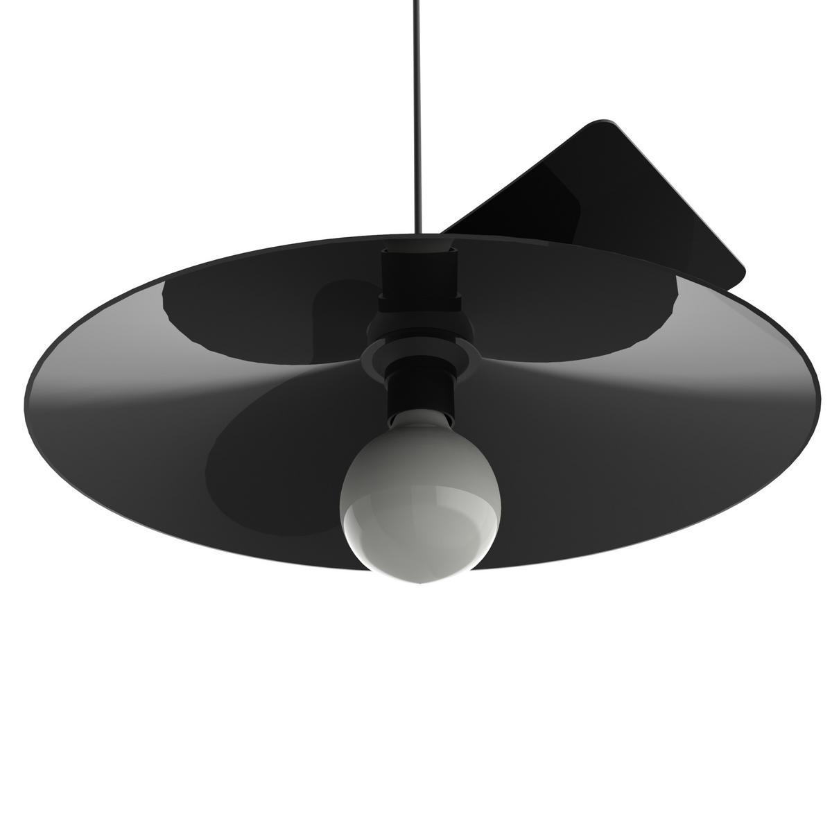 HÄNGELEUCHTE Miller D40 - Schwarz Hochglanz, Metall (40/34/9cm) - Lumicom