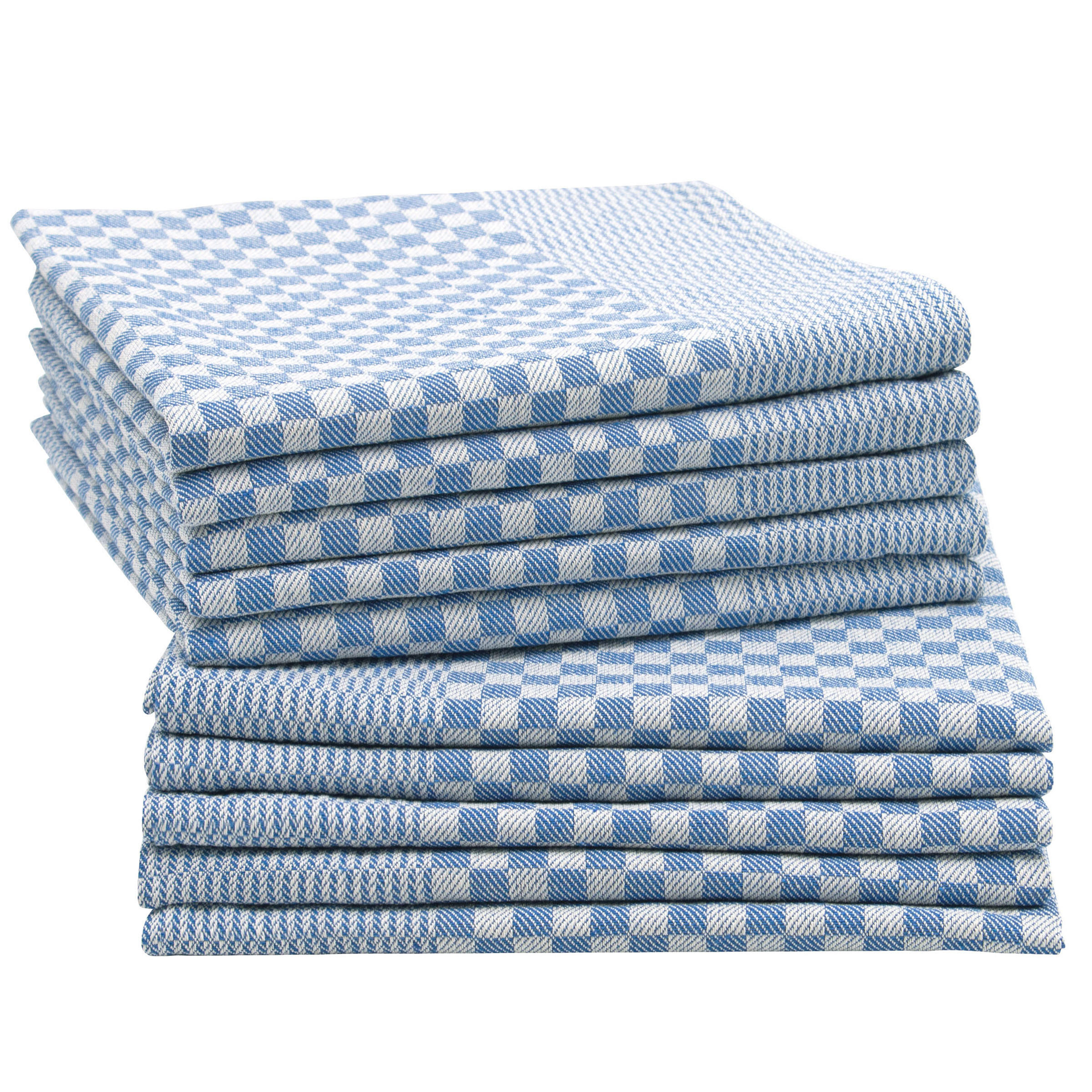 GESCHIRRTÜCHER, 10er-Set, 54x100 cm, 100% Baumwolle, Blau - Blau, Textil (54/100cm) - Zollner